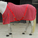 Rhinegold Box Weave Cooler Rug Red Check 4'6" Cooler Rugs