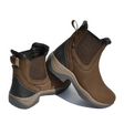 Brown leather Rhinegold Columbus Short Country Boots with elastic side panels and rubber soles