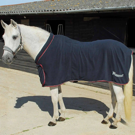 Rhinegold Comfey Collar Fleece Rug Navy 4'6 Rhinegold Fleece Rugs Barnstaple Equestrian Supplies