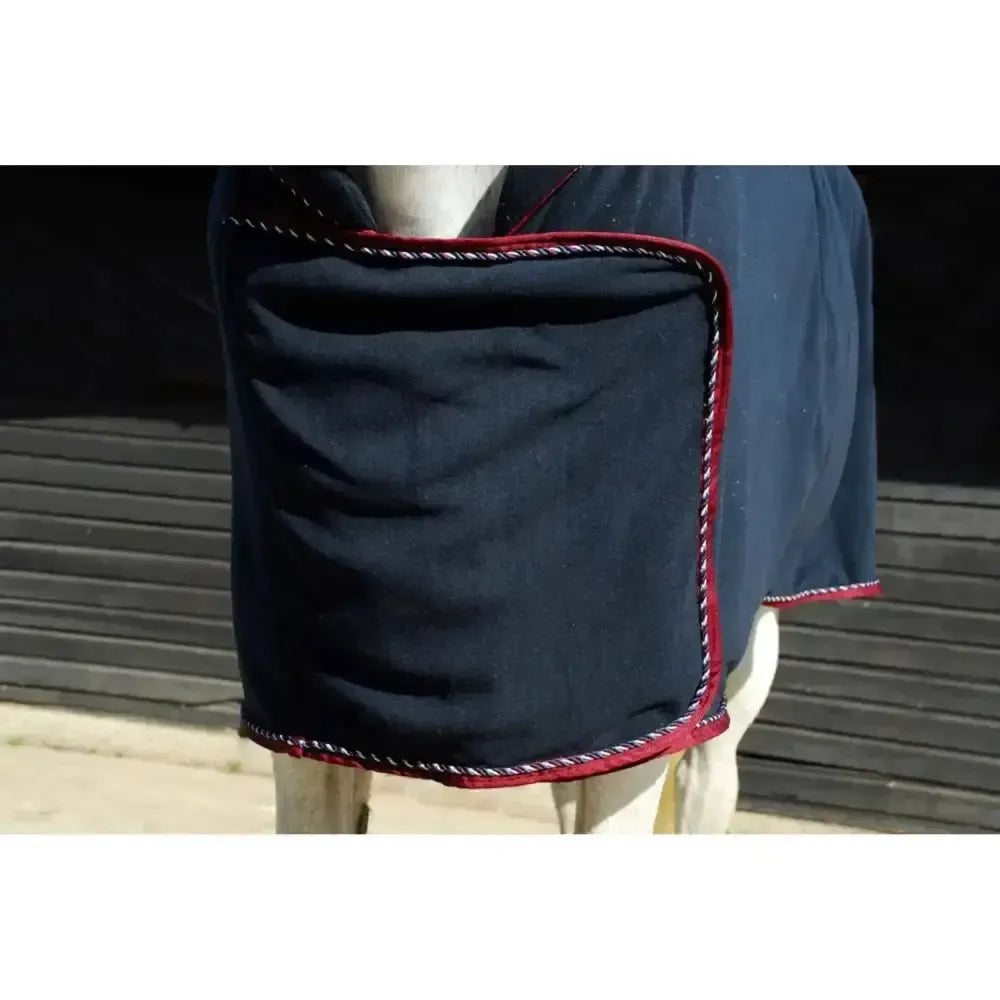 Rhinegold Comfey Collar Fleece Rug Navy 4'6" Fleece Rugs