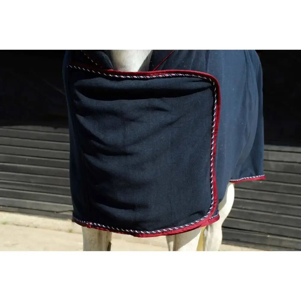 Rhinegold Comfey Collar Fleece Rug Navy 4'6" Fleece Rugs Barnstaple Equestrian Supplies