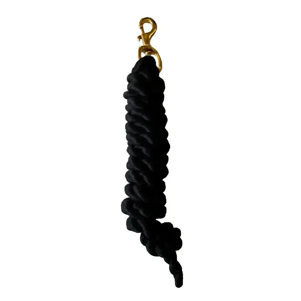 Rhinegold Cotton Lead Ropes Black Headcollars & Leadropes Barnstaple Equestrian Supplies