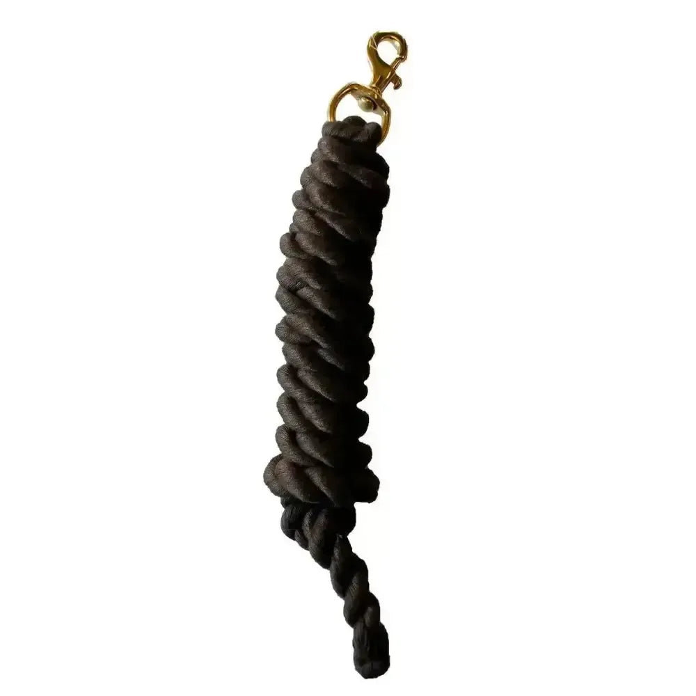 Rhinegold Cotton Lead Ropes Brown Lead Ropes