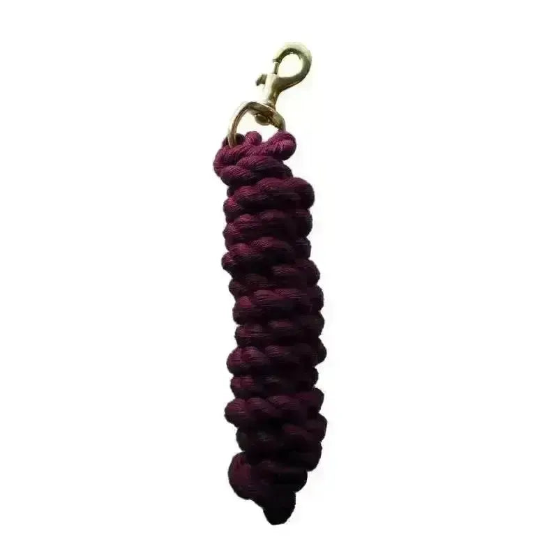 Rhinegold Cotton Lead Ropes Burgundy Lead Ropes