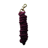 Rhinegold Cotton Lead Ropes Burgundy Headcollars & Leadropes Barnstaple Equestrian Supplies