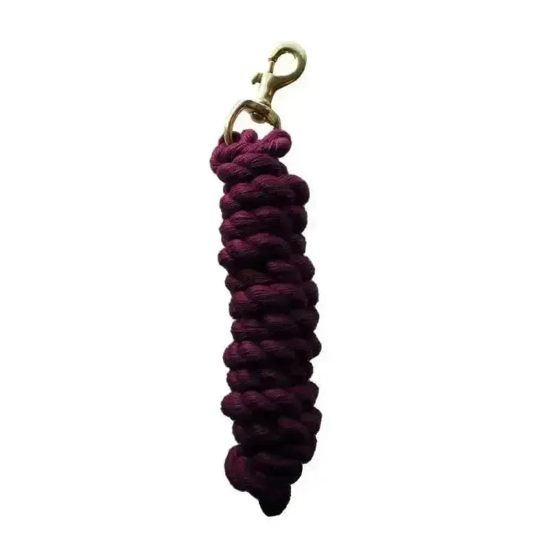 Rhinegold Cotton Lead Ropes Burgundy Lead Ropes