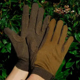 Rhinegold Cotton Pimple Palm Gloves Brown X Small Riding Gloves