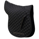 Rhinegold Cotton Quilted GP Numnah Black Pony Numnahs Barnstaple Equestrian Supplies