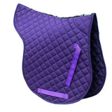 Rhinegold Cotton Quilted GP Numnah Purple Pony Numnahs Barnstaple Equestrian Supplies