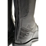 Rhinegold De-Luxe Leather Riding Boots With Mock Croc Trim 36 EU / 3 0 Long Riding Boots