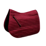 Rhinegold Diamante Channel Quilt GP SaddlePad Bordeaux Pony Saddle Pads