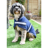 Rhinegold Dog Fleece 10"(25 cm) Navy Dog Coat