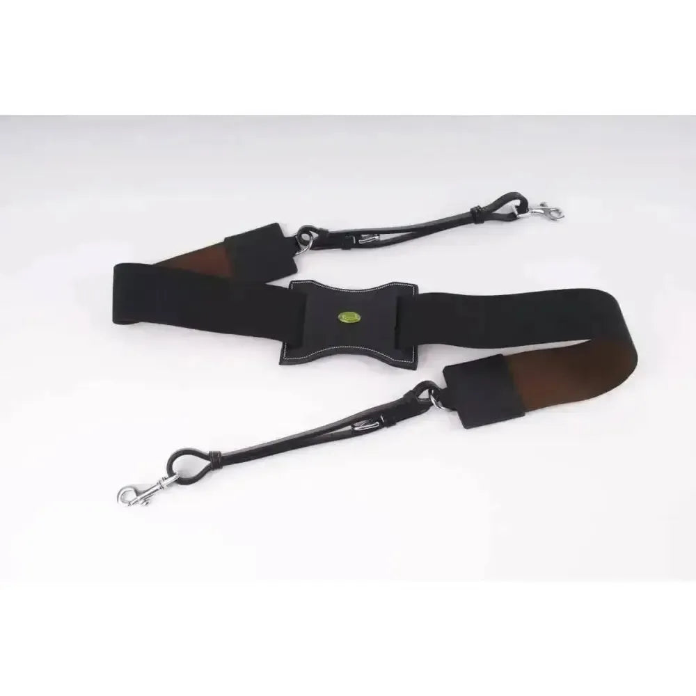 Rhinegold Elasticated Breastplate Black Cob Breastplates & Martingales