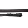 Rhinegold Elegance German Leather Smooth Finish Rubber Reins Black One Size Reins