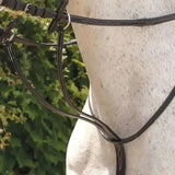 Rhinegold Elegance Stitched Running Martingale Black Cob Running Martingales