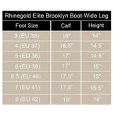 Rhinegold elite brooklyn wide leg black leather country boots with a roomy fit perfect for outdoor style
