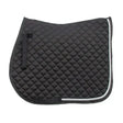 Rhinegold Elite Diamante Trimmed Saddle Cloth Black Pony Saddle Pads