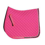 Rhinegold Elite Diamante Trimmed Saddle Cloth Raspberry Pony Saddle Pads