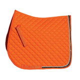 Rhinegold Elite Diamante Trimmed Saddle Cloth Tangerine Pony Saddle Pads & Numnahs Barnstaple Equestrian Supplies