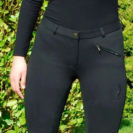 Rhinegold Elite Ladies Thermal Breeches Black 8 Breeches