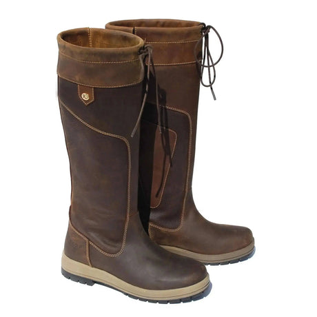 Rhinegold Elite Vermont Leather Country Boots Waxy Brown 3 (EU36) Rhinegold Country Yard Boots Barnstaple Equestrian Supplies