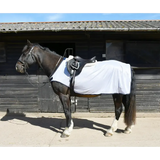 Rhinegold Fixed Chest Mesh Ride-On Rug 5'0 White Ride On Fly Rugs