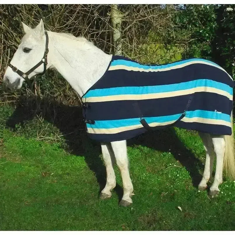 Rhinegold Fleece Rugs Elite Standard Neck Turquoise 4'6" Fleece Rugs