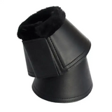 Rhinegold Fleece Trim Neoprene Over Reach Boots Black / Black Small Over Reach Boots