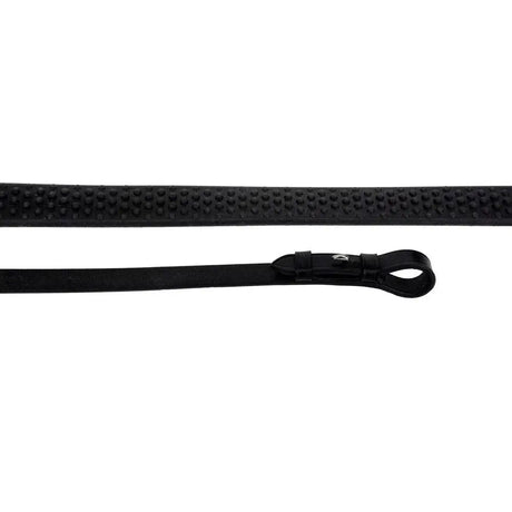 Rhinegold Flexible Grip Rubber Reins Black Rubber Reins Barnstaple Equestrian Supplies