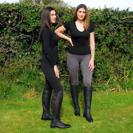 Rhinegold Full Seat Performance Tights Black 8 Riding Tights Barnstaple Equestrian Supplies