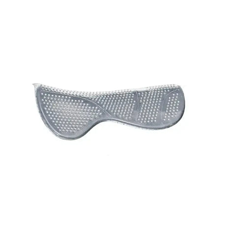 Transparent silicone rhinegold gel saddle gel saddle pad with textured shock absorbing layer in black