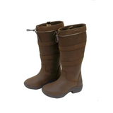 Rhinegold Harlem Leather Waterproof Wide Country Boots 36 EU / 3 Country Boots