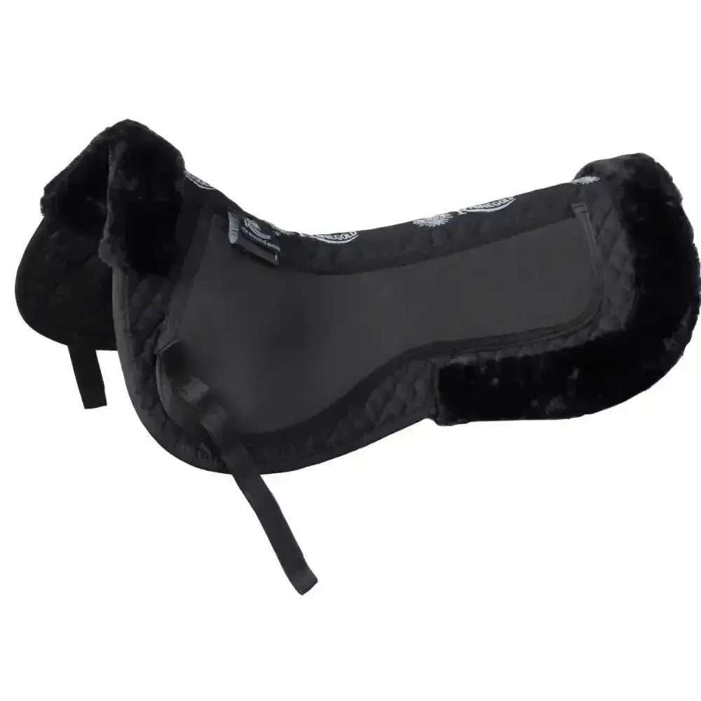 Rhinegold Interchangeable Trimmed Corrective Half Pad Black Cob Corrective Saddle Pads