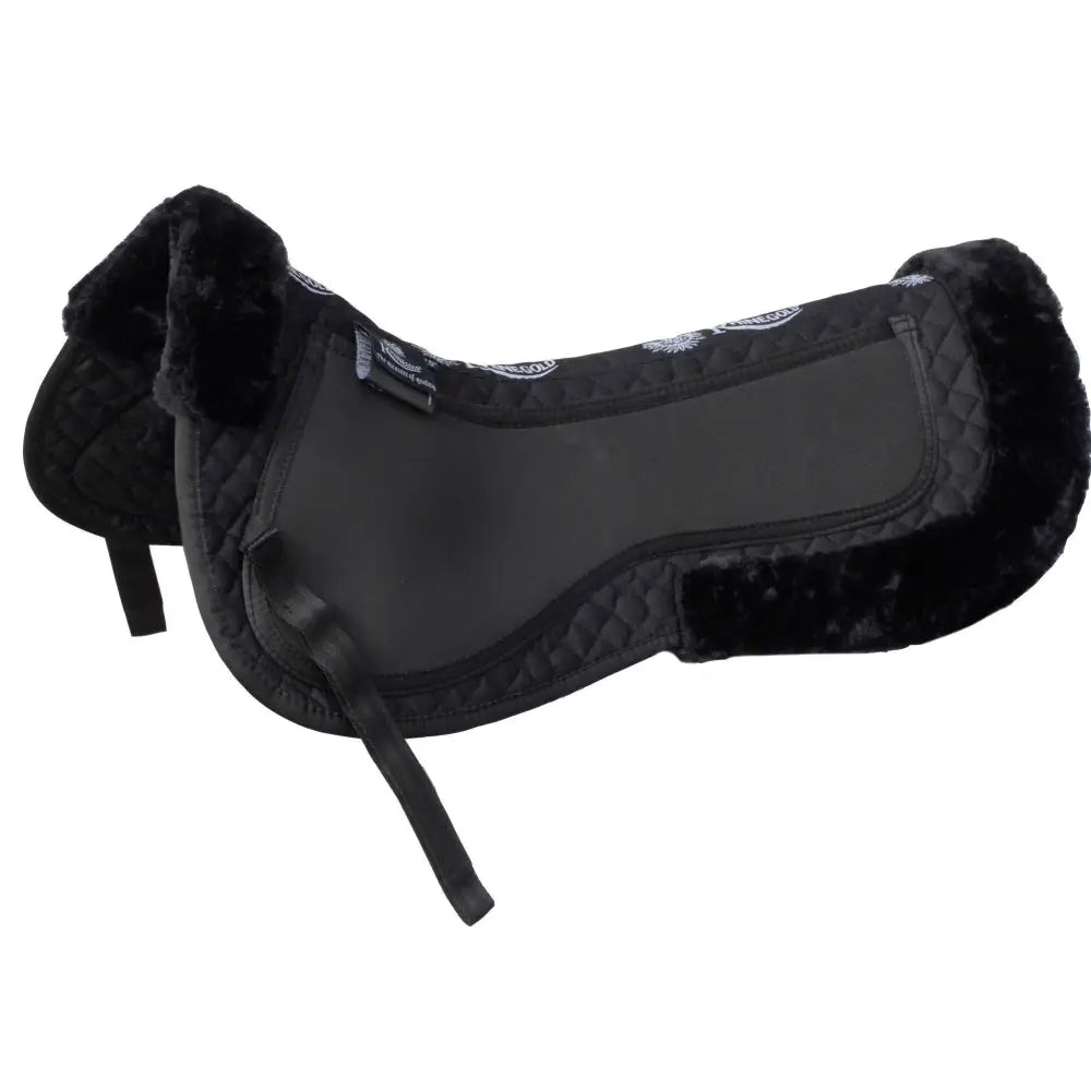 Rhinegold Interchangeable Trimmed Corrective Half Pad Black Cob Half Pads Barnstaple Equestrian Supplies