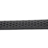 Rhinegold Italian Leather Flexible Grip Rubber Reins Black Rubber Reins
