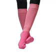 Pink rhinegold junior performance riding socks with ribbed cuff and smooth stretchy fabric for junior riders