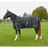 Rhinegold Konig 200g Turnout Rugs Medium Weight Full Neck Black 4'6" Turnout Rugs