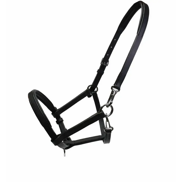 Rhinegold Leather Foal/Yearling Slip Black Headcollar Sets