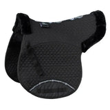Rhinegold Luxe Fur Numnah Pony Black / Black Numnahs