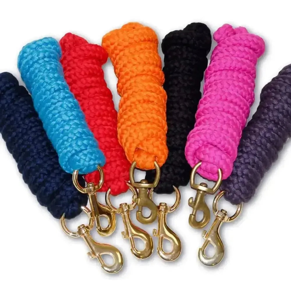 Rhinegold Luxe Lead Rope Black One Size Lead Ropes
