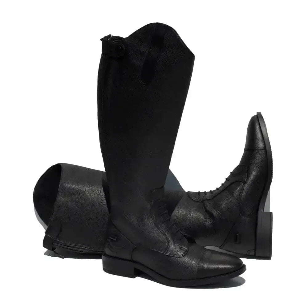 Rhinegold Luxus Extra Wide Calf Leather Riding Boots Black 36 EU / 3 Long Riding Boots