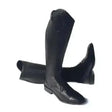 Black leather rhinegold luxus junior long riding boots with sleek polished finish and classic design
