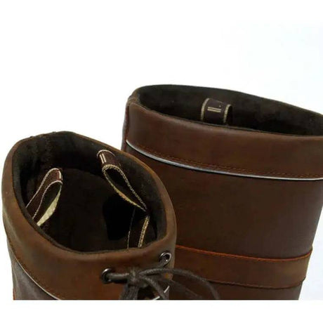 Rhinegold Mens Harlem Waterproof Country Boots Brown 10(44) Rhinegold Country Yard Boots Barnstaple Equestrian Supplies