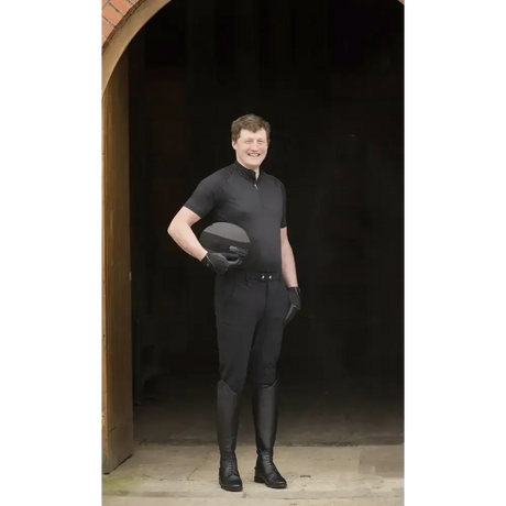 Rhinegold Mens Waterproof Winter Breeches 30 Black Breeches