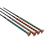 Rhinegold Metallic Handle Riding Crop Green Riding Crops & Whips