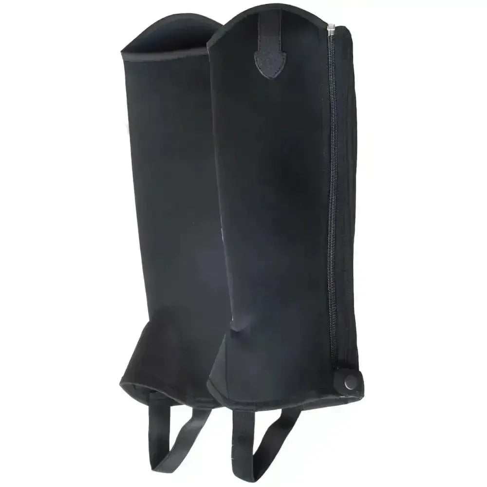 Rhinegold Neoprene Gaiters Black Large Chaps & Gaiters