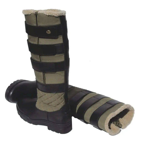 Rhinegold Nevis Winter Boots Black/Sand 3 (36) Rhinegold Yard Boots Barnstaple Equestrian Supplies