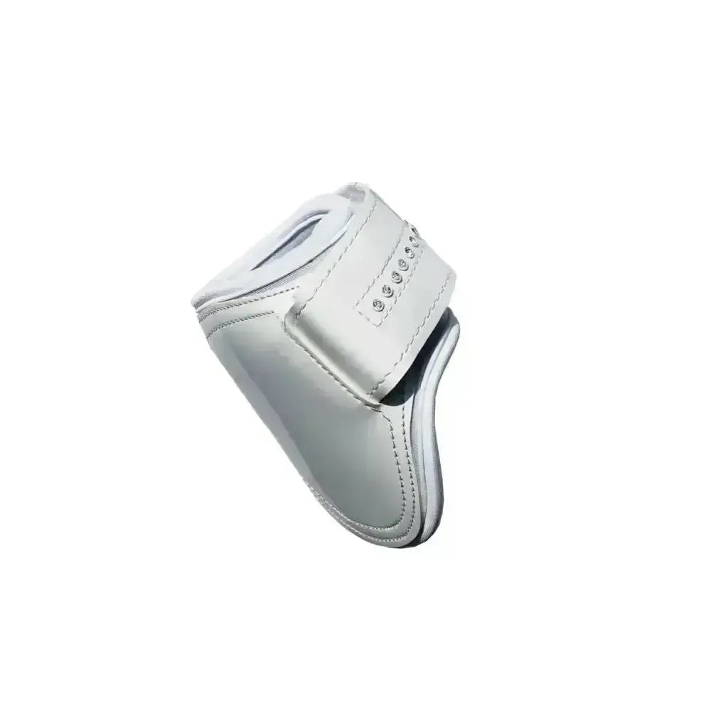 Rhinegold Patent Tendon & Fetlock Boot Set With Crystals Black Cob Tendon Boots