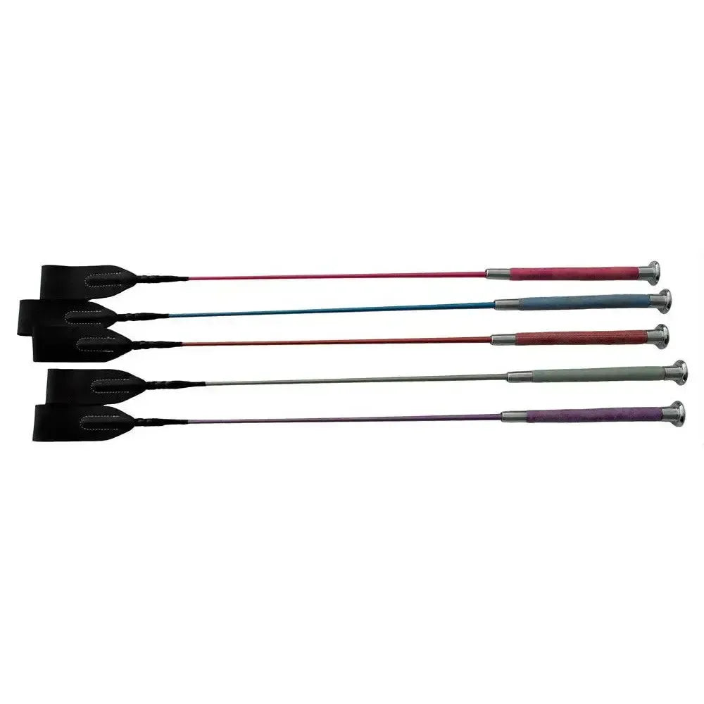 Rhinegold Pearlised Riding Crop Blue Riding Crops & Whips