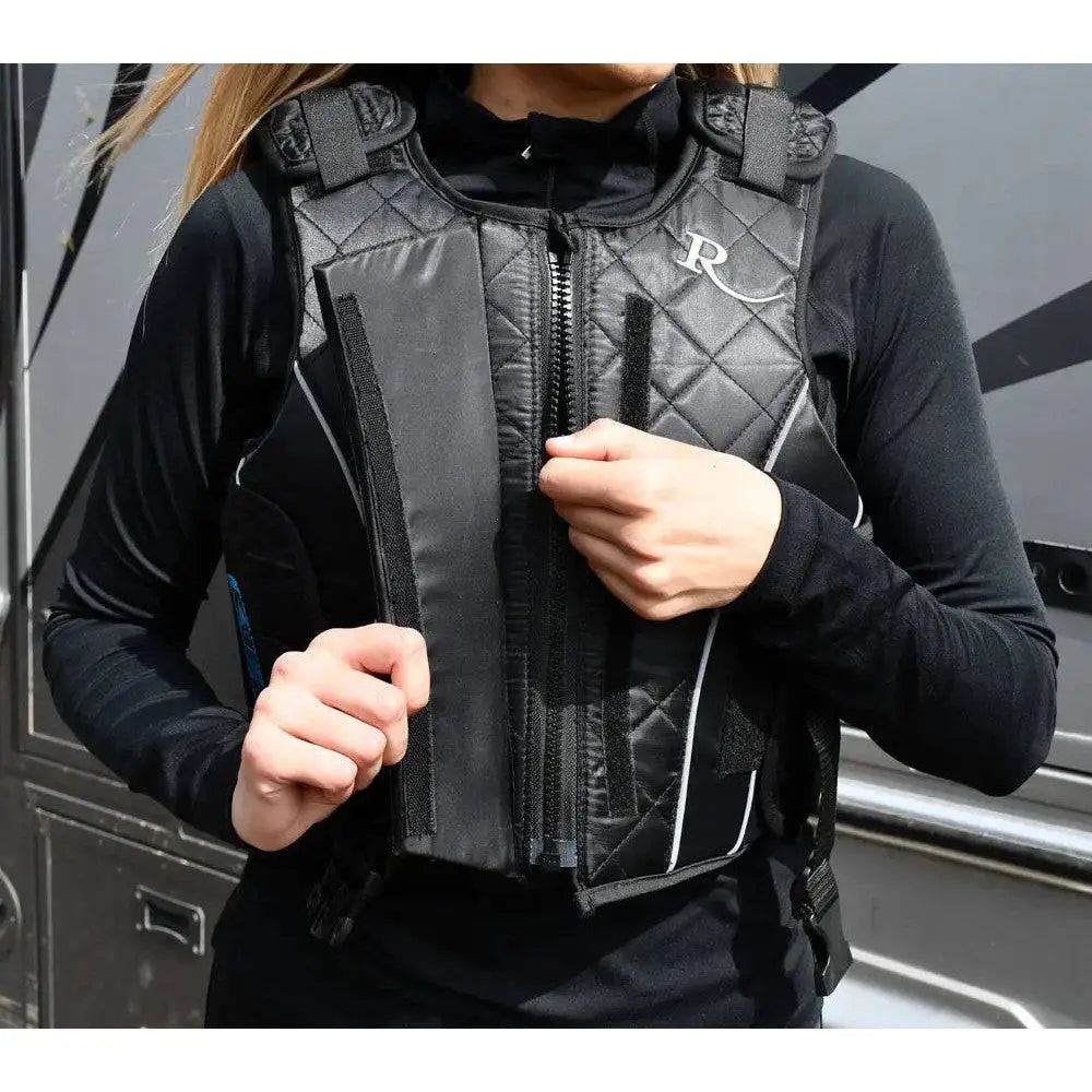Rhinegold Prestige Zip Front Adult Body Protector Beta Level 3 2018 Black Small Body Protectors